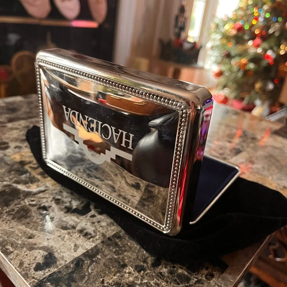 Hacienda silver plated non tarnished jewelry box by Sharidan company